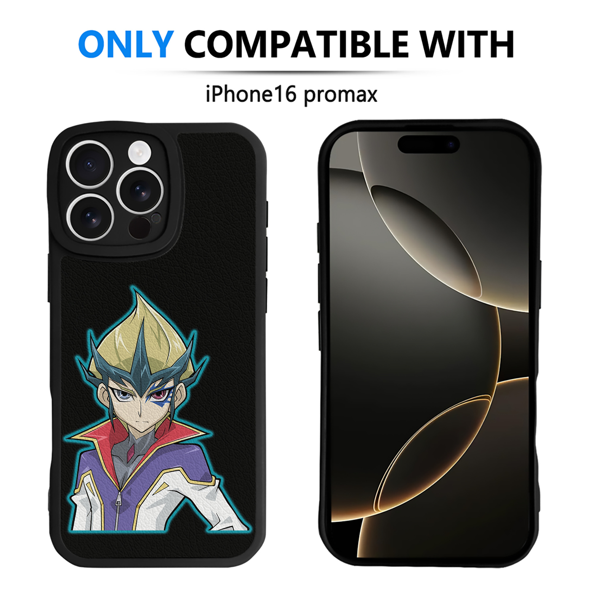 遊☆戯☆王 Yu-Gi-Oh! 【iPhone 16シリーズ対応】シリコンスマホケース（レザー調） 材質：シリコン